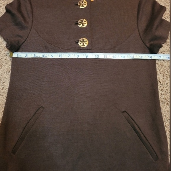 Tory Burch Wool Blend Mini Dress in Brown - Size XS - Picture 8 of 13